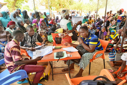 Members of Burkina Faso communities convene.